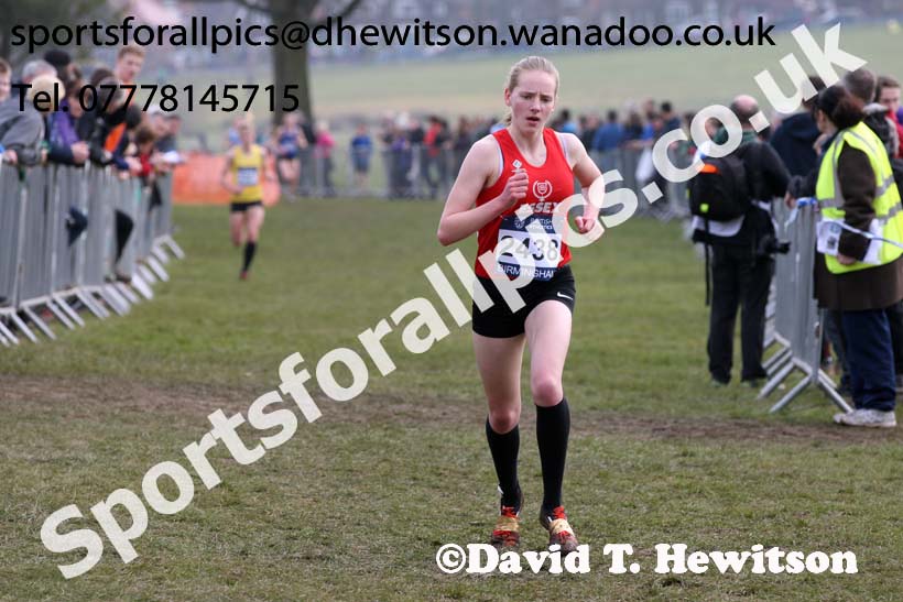 Womens under-20s 2016 Inter Counties Cross Country Champs. and Cross Challenge Final, Cofton Park, Birmingham. Photo: David T. Hewitson/Sports for All Pics